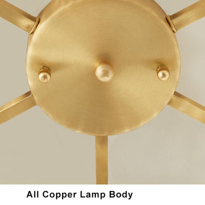 Modern Crystal 1-Light Circle Flush Mount Lighting
