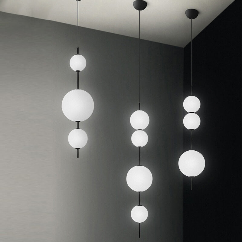 Moderne minimalistische kreative Glasball-LED-Pendelleuchte 