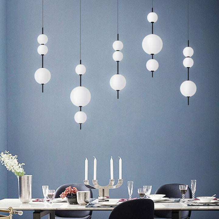 Moderne minimalistische kreative Glasball-LED-Pendelleuchte 