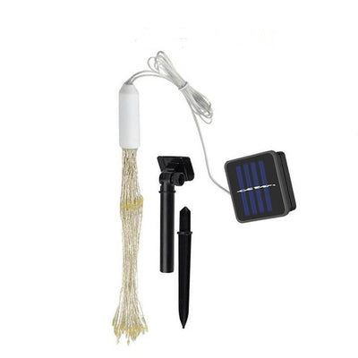 Feux d'artifice Lumière Pissenlit Fil de cuivre 120/200 Lumière Batterie USB Solaire LED Lumière décorative 