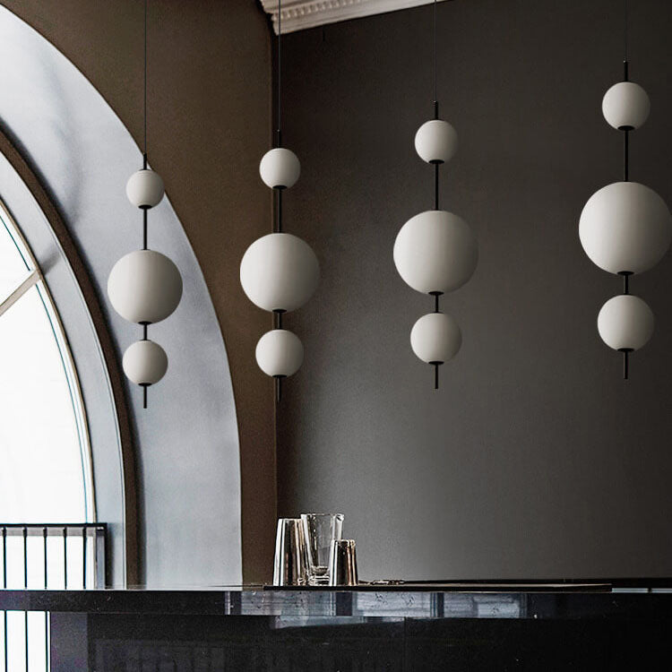 Moderne minimalistische kreative Glasball-LED-Pendelleuchte 