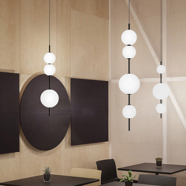 Moderne minimalistische kreative Glasball-LED-Pendelleuchte 
