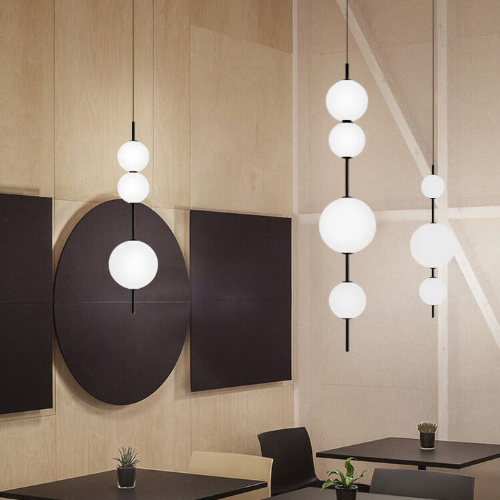 Moderne minimalistische kreative Glasball-LED-Pendelleuchte 