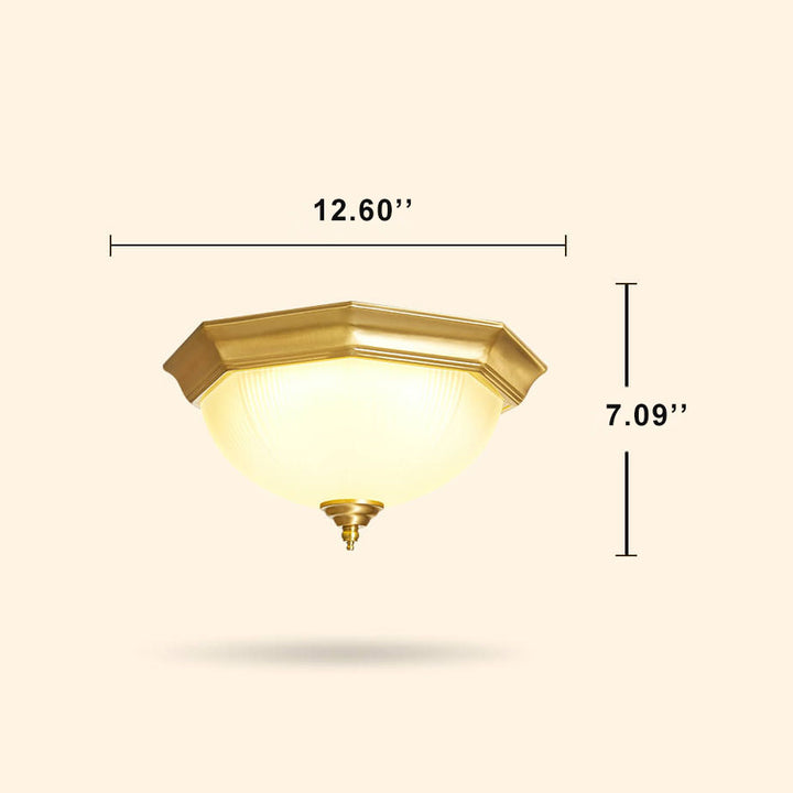 Modern 1-Light LED Bowl Flush Mount Lighting