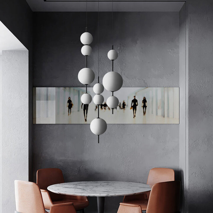 Moderne minimalistische kreative Glasball-LED-Pendelleuchte 