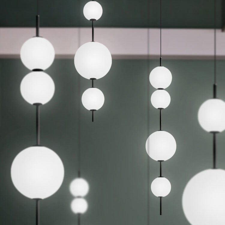 Moderne minimalistische kreative Glasball-LED-Pendelleuchte 
