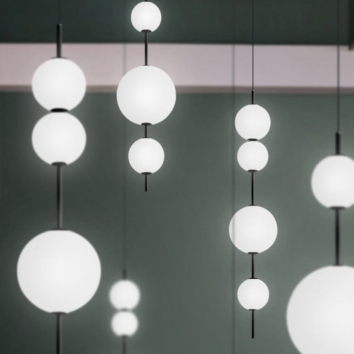 Moderne minimalistische kreative Glasball-LED-Pendelleuchte 