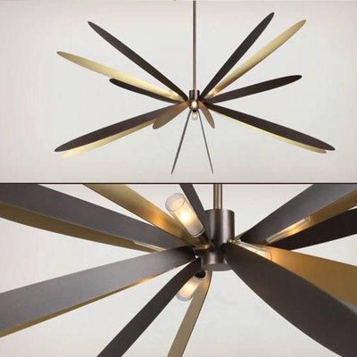 Post-modern Nordic Dragonfly Hardware 6-Light Art Chandeliers