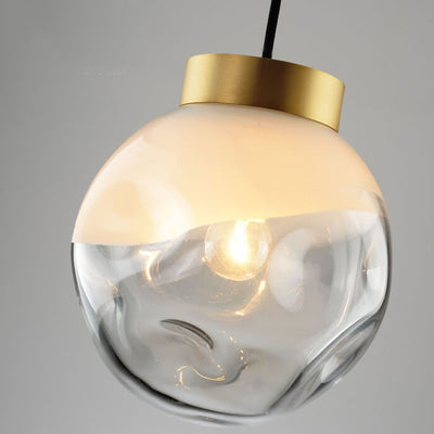 Modern Creative Glass Irregular Sphere 1-Light  Pendant Light