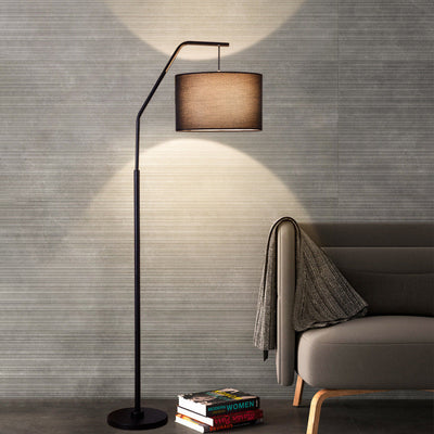 Modern Simplicity Fabric Fishing Rod Shape 1-Light Standing Floor Lamp