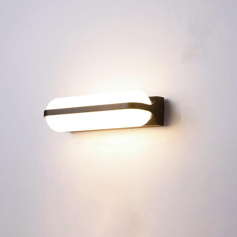 Applique Murale Étanche à LED en Forme de Cylindre Rétro 1/2 Lumière 