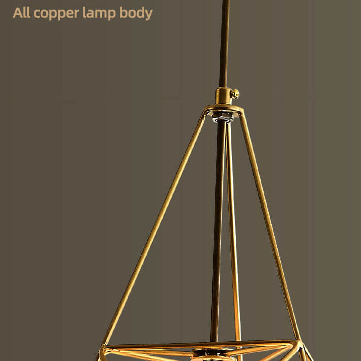Modern Fabric 1-Light Geometric Pendant Light