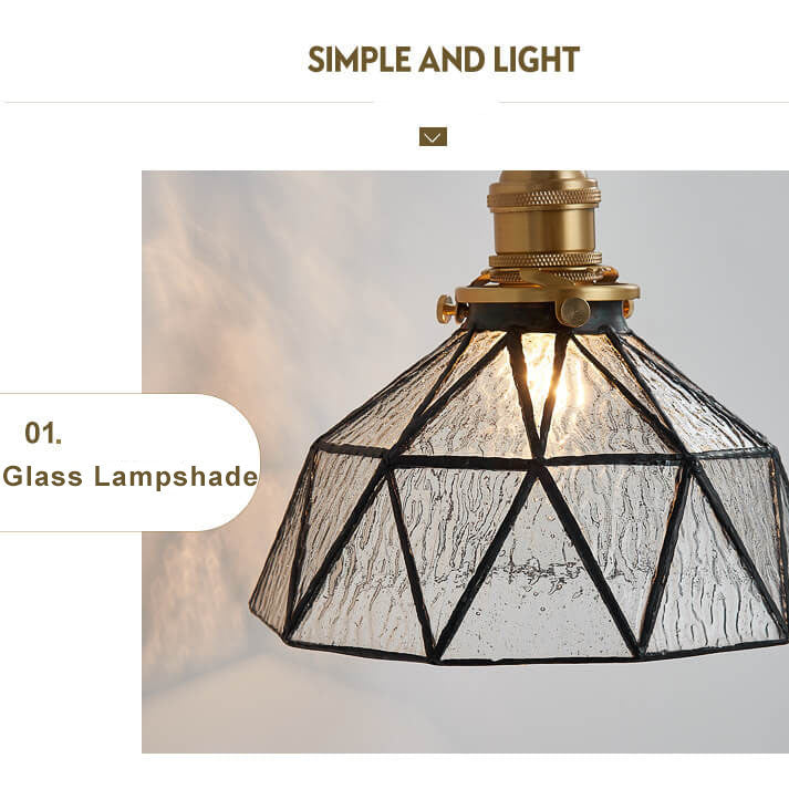 Lampe applique murale à dôme irrégulier à 1 lumière en verre ondulé 