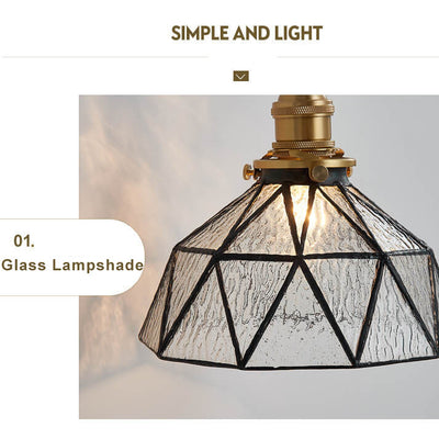 Water Ripple Glass 1-Light Unregelmäßige Dome Wandleuchte 