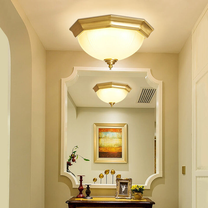 Modern 1-Light LED Bowl Flush Mount Lighting