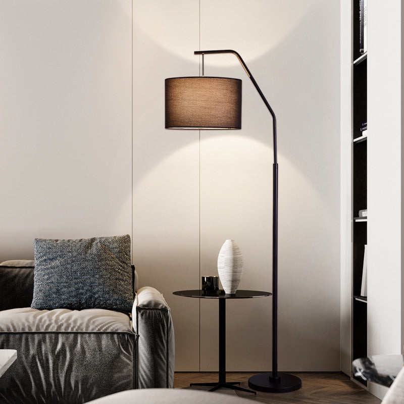 Modern Simplicity Fabric Fishing Rod Shape 1-Light Standing Floor Lamp