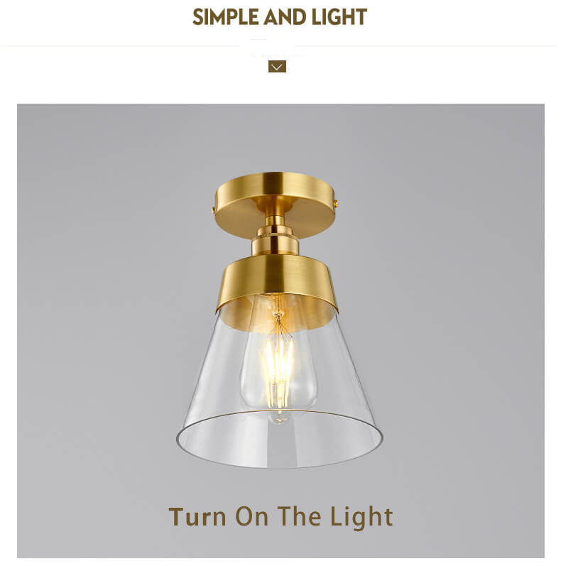 Moderne Glas 1-Licht Glocke Deckenleuchte 