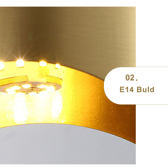 Moderne Kupferrunde 1-Licht Pendelleuchte 