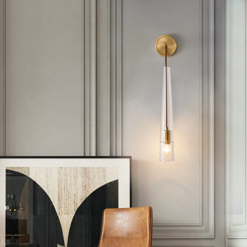 Lampe Applique Moderne en Cristal 1 Lumière en Forme de Batte de Baseball 