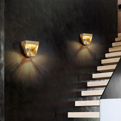 Modern Geometry 1-Light LED Wall Sconce Lamp