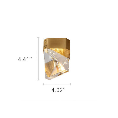 Geometría de Cristal Simple 1-Luz LED Semi-empotrada Iluminación 