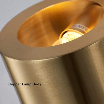 Modern 1-Light Drum Shaped Wall Sconce Lamp