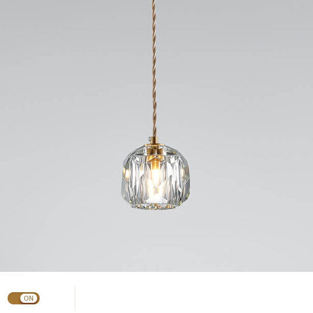 Modern Crystal 1-Light Pendant Light