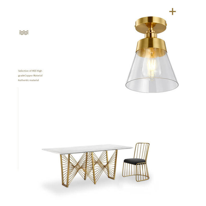 Moderne Glas 1-Licht Glocke Deckenleuchte 