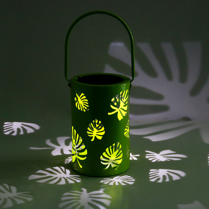 Dekoratives Solarlicht des wasserdichten Eisen-hohlen Blatt-Entwurfs-LED im Freien 
