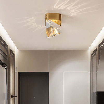 Geometría de Cristal Simple 1-Luz LED Semi-empotrada Iluminación 