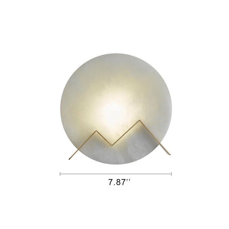 Circle Marble 1-Light LED Wall Sconce Lamp