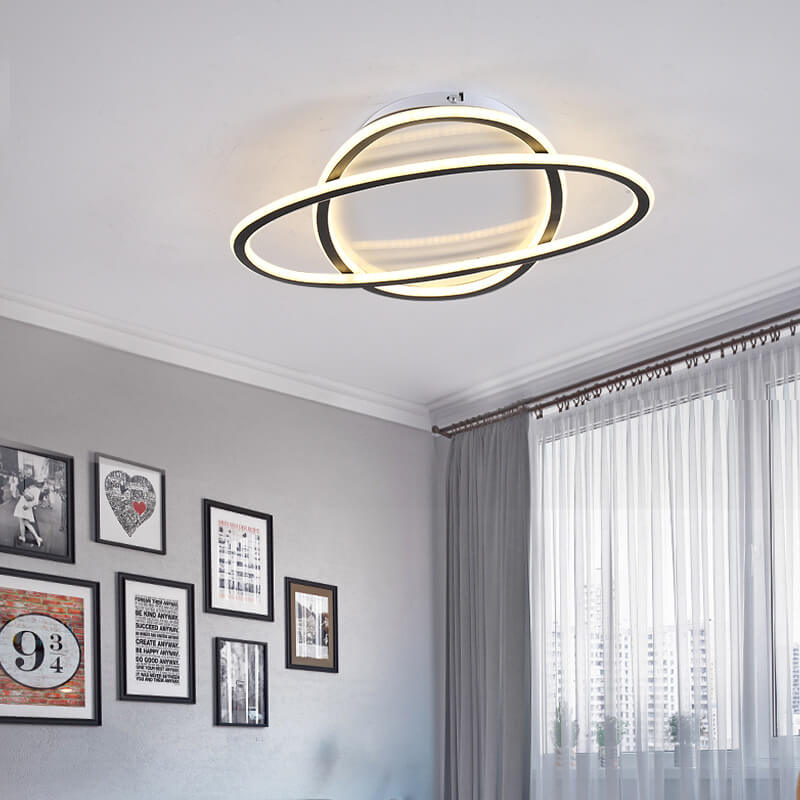 إضاءة سقفية LED دائرية بحلقة 1 بتغيير الألوان الثلاثة 2 تصميم 