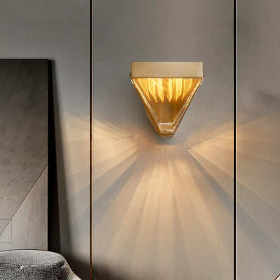Modern Geometry 1-Light LED Wall Sconce Lamp