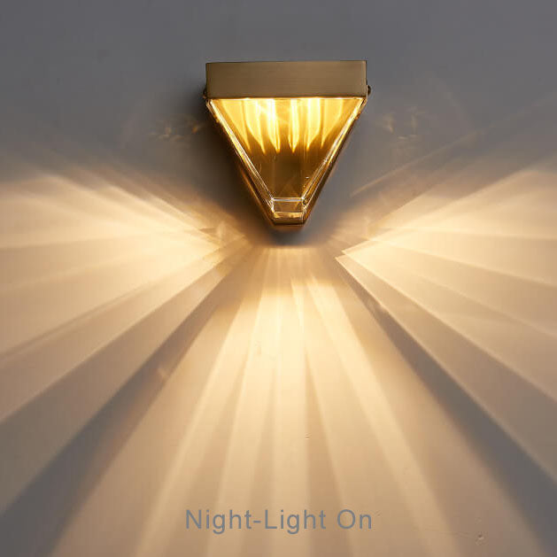 Modern Geometry 1-Light LED Wall Sconce Lamp