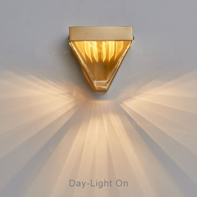 Modern Geometry 1-Light LED Wall Sconce Lamp