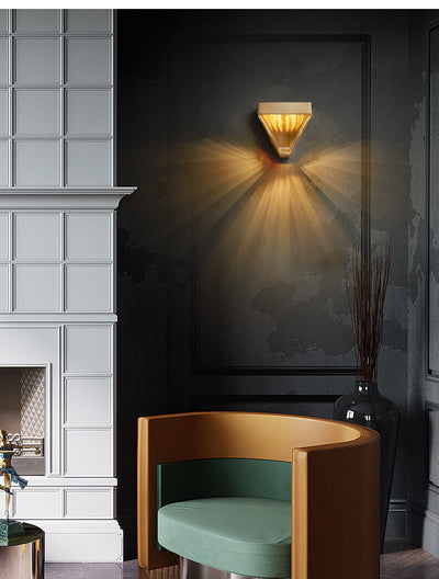 Modern Geometry 1-Light LED Wall Sconce Lamp