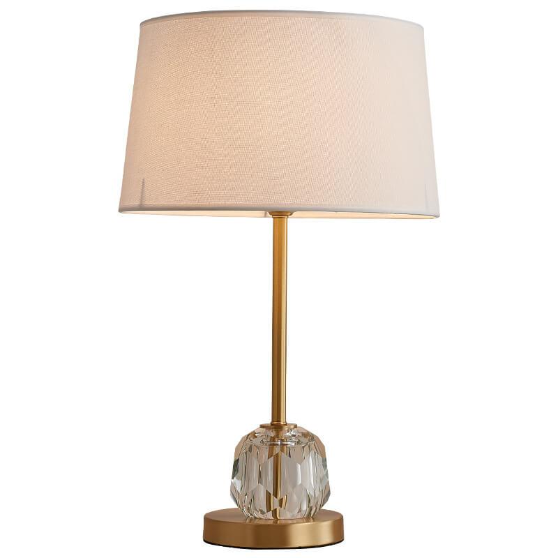 Modern Fabric 1-Light Crystal Ball Base Table Lamps