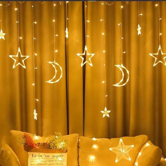 Éclairage de fête LED étoile lune décoration d&