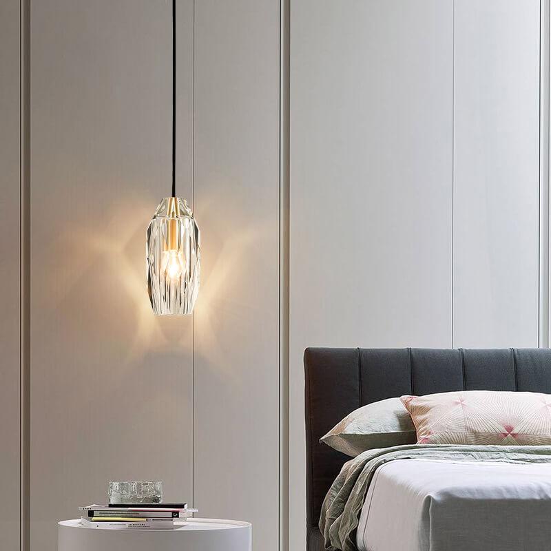 Modern Crystal 1-Light Geometry Pendant Light