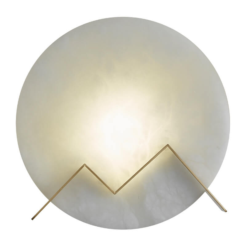 Circle Marble 1-Light LED Wall Sconce Lamp