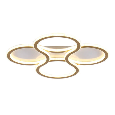 Simple Circle 1-Light LED 3 Color Changeable Flush Mount Lighting