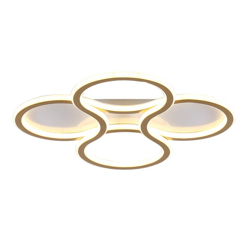 Simple Circle 1-Light LED 3 Color Changeable Flush Mount Lighting