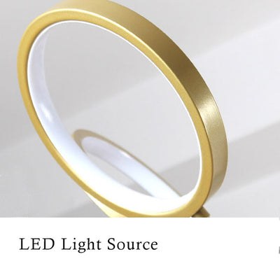Einfacher Kreis 5-Licht-LED-Kronleuchter 