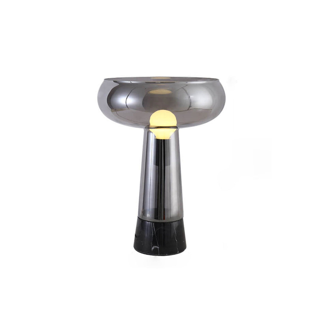 Lampe de table LED en marbre et verre créatif simple 