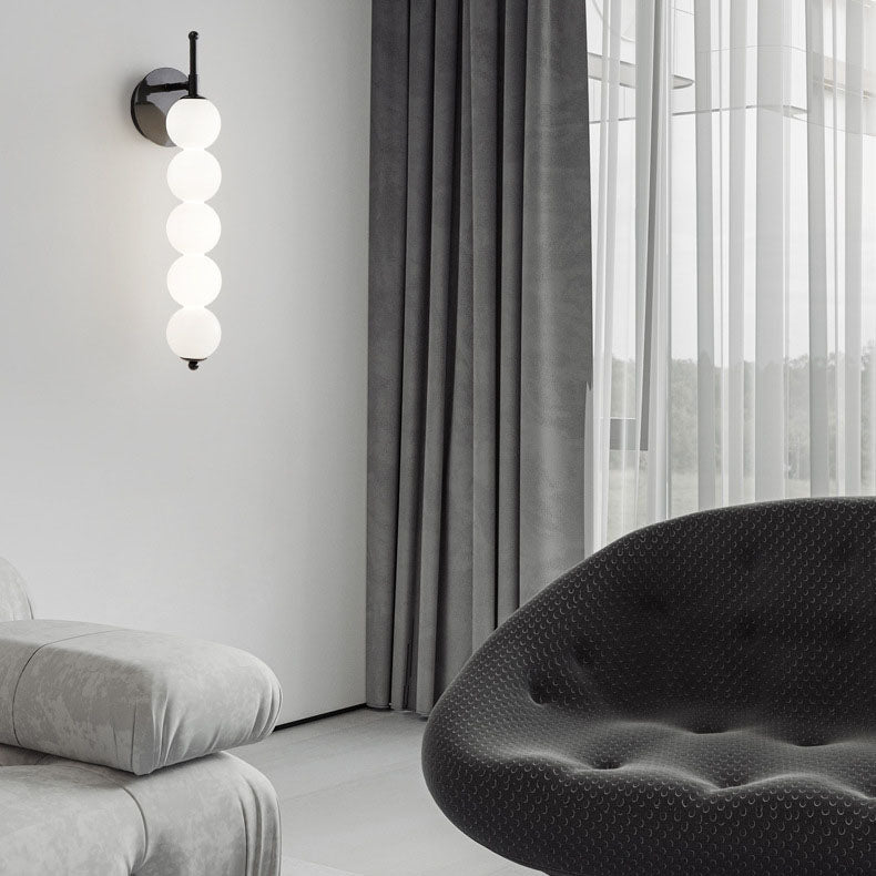 Nordic Light Luxury Glass Pearl LED-Wandleuchte