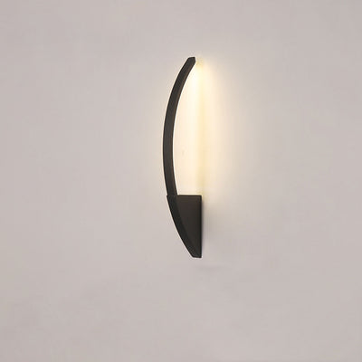 Nordic Minimalist Arc Line Iron Acrylic LED Wall Sconce Lamp