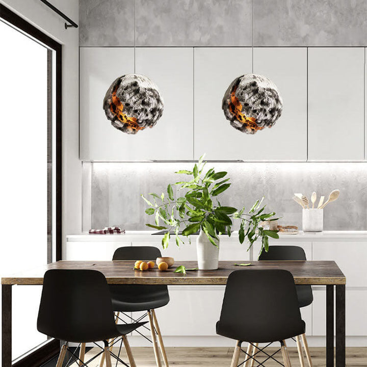 Industrial Style Creative Foam Planet 1-Light Pendant Light