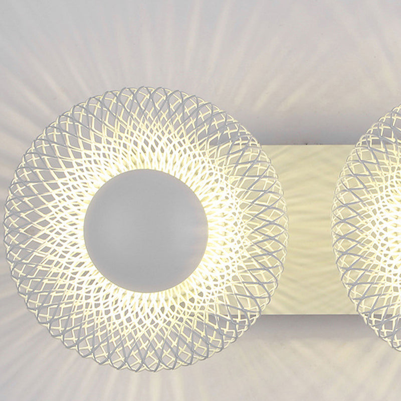 Moderne minimalistische 1/2-Licht-Wandleuchte aus Eisen 