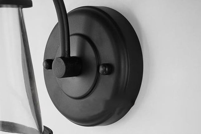 Lámpara Apliqué de Pared Nostálgica a Prueba de Agua de 1 Luz de Arte de Hierro Industrial 
