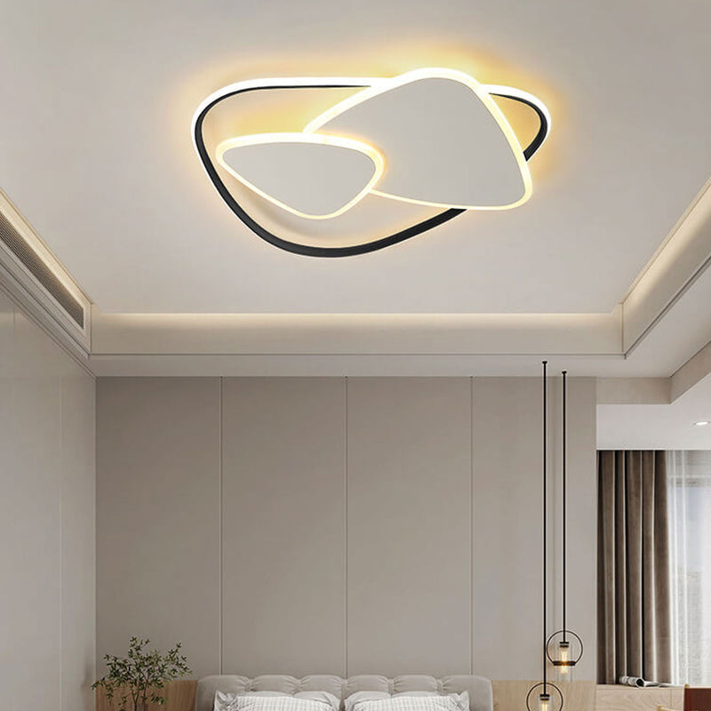 Minimalist Creative Geometric Triangle LED Flush Mount Ceiling Light